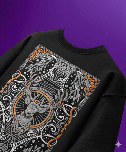 In a race between a lion and a deer, the deer will often win  OVERSIZED PREMIUM T SHIRT