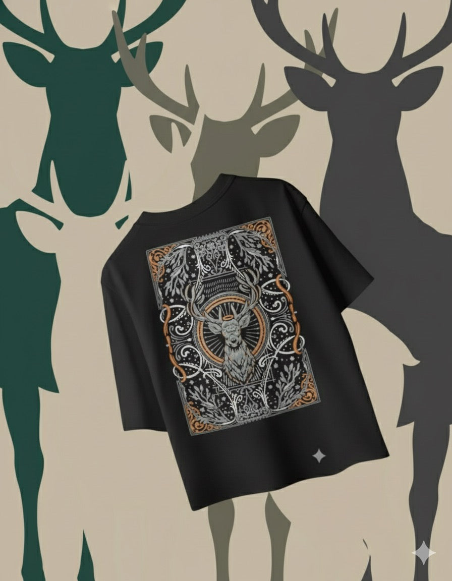 In a race between a lion and a deer, the deer will often win  OVERSIZED PREMIUM T SHIRT